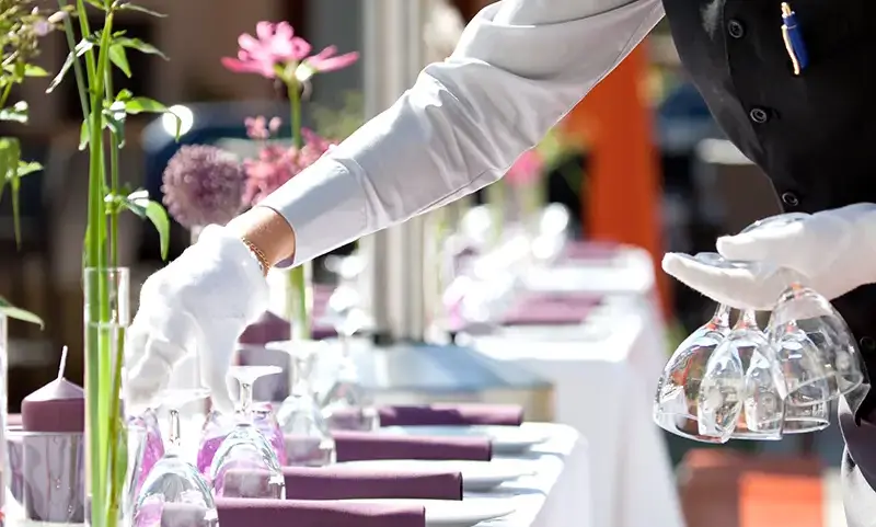 Catering Event Staffing Table Setting Mobile catering staff for hire